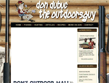 Tablet Screenshot of dontheoutdoorsguy.com